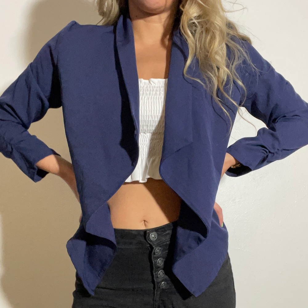 Navy blue cardigan/sweater